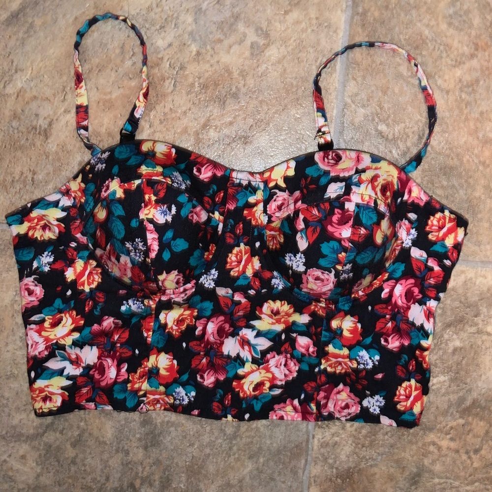 Floral crop top